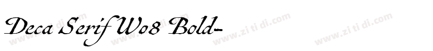 Deca Serif W08 Bold字体转换